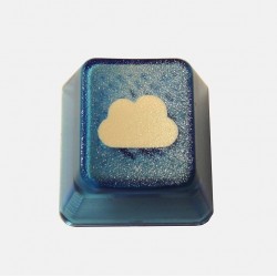 KeyPop Translucent Blue Cloudy Keycap